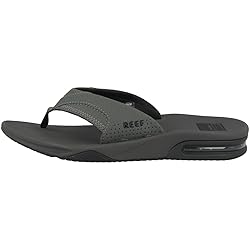 Reef Men's Sandals, Fanning, Grey/Black, 5