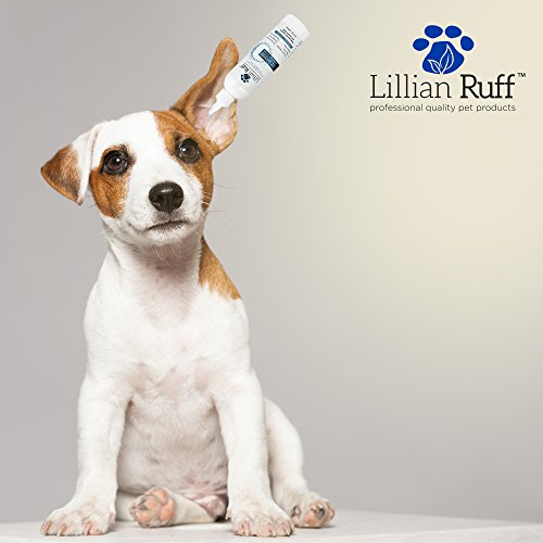 Lillian Ruff Ear Cleaner for Dogs and Otic Wax Solvent with Aloe - Coconut and Lavender Scent - Dissolve Wax and Eliminate Ear Odors with Tea Tree Oil and Bee Propolis - Safe for Sensitive Ears