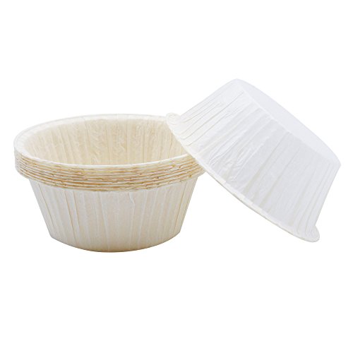 Click Here to See More Images Single Potion Muffin Cups Free Standing Good For Cup Cakes, Quiche Or Souffle Corn Muffin Color WHITE Size B 2-1/4 x H 1- 1/4 Model 806237 (500)