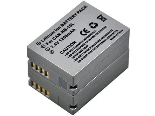 BTBAI 2x NB-10L Battery+Charger DC USB Dual for NB10L PowerShot SX40 SX50 SX60 HS G1X G1 X G3X G3 X G15 G16 Digital Camera k1a