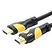 Postta HDMI Cable(40 Feet Yellow) HDMI 2.0V Support 4K 2160P,1080P,3D,Audio Return and Ethernet -1 Pack