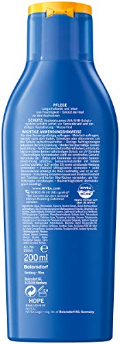 Nivea Sun Schutz & Pflege Sonnenmilch mit verbesserter Formel, Lichtschutzfaktor 50+, 1er Pack (1 x 200 ml) – Bild 3