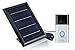 Wasserstein Weatherproof Solar Panel for Ring Video Doorbell 2 - Continuous charging for maximum efficiency (Black)