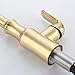 KES cUPC NSF Certified BRASS Singel Handle Pull Down Kitchen Faucet with Retractable Pull Out Wand, High Arc Swivel Spout, Titanium Gold, L6936BLF-PG