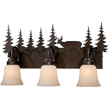 Vaxcel USA VL55402BBZ Bryce 2 Light Rustic Bathroom Vanity ...