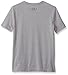 Under Armour Boys' Home Plate T-Shirt, Steel Light Heather (035)/Stealth Gray, Youth Medium