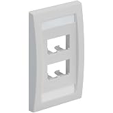 Panduit CFPE4WHY 4-Port Single Gang White Faceplate