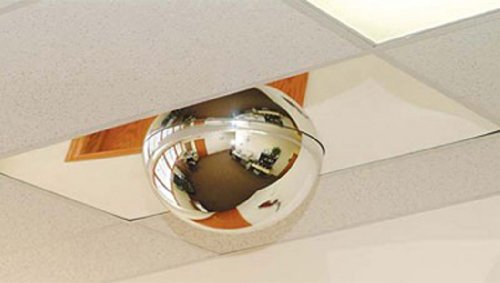 22" Grid Ceilings Safety Mirror Dome w/2 X 4 Drop in Panel 360Â° Viewing