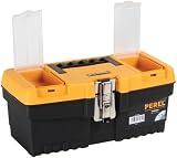 PEREL OM13M 13-Inch Toolbox Metal Latches Removable Tray Organizers view 8