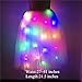 SHINYOU Women Tutu Skirt LED Light Up A Line Short Knee Length Tutu Tulle Prom Party Skirt, Glow in The Dark Festival Halloween Cosplay (L)