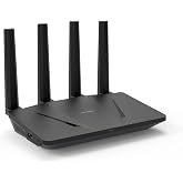 GL.iNet GL-AX1800(Flint) WiFi 6 Router -Dual Band Gigabit Wireless Internet Router | 5 x 1G Ethernet Ports | Up to 120 Devices | OpenVpn&amp;WireGuard