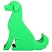 Z PLINRISE Puppy Desk Phone Stand Dog Shape Smartphone Holder for Free You Hands (Green)