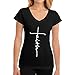 Lakssn Women’s Youth Girls Christian Faith Tee Shirts Short Sleeve T Shirt for Women Girls T-Shirt V Neck Tshirtthumb 2