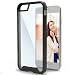 iPhone 6 6S Clear Back Case [Scratch-Proof Finish](Encased® Lifetime Warranty) **New 2016 Release** (Jet Black)