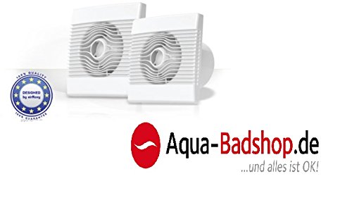 Hochwertiger Wand-Ventilator Raumventilator Premium Ø 120 mm Bad WC