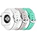 Apple Watch Sport Band 38mm, UMTELE Soft Silicone Replacement iWatch Bands Sport Strap with Buckle Clasp for Apple Watch Sport, Series 2, Series 1, 3-Pack