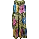 Mogul Interior Womens Flirty Gypsy Summer Skirt Vintage Tie Dye Summer City Chic Maxi Skirts