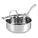 Calphalon Tri-Ply Stainless Steel Cookware, Shallow Sauce Pan, 2 1/2-quart