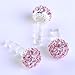 1pc 3.5mm Pink Crystal Disco Ball Anti Dust Plug Stopper for Iphone Ipad Cell Phone