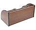 PAG Office Supplies Wood Desk Organizer Pen Holder Accessories Storage Caddy with 1 Drawer, 7 Compartments, Brown