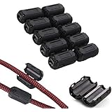 Clip-on Noise Filter,VSKEY [10pcs 3mm] Anti-interference High-Frequency Ferrite Core Choke Clip for Telephones,Tvs,Speakers,R