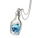 Fineshow Women Fashion Popular Romantic Crystal Necklace Love Drift Bottles