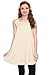 Simlu Sleeveless Loose Fit Tank T Shirt Tunic for Women ,Oatmeal,Large