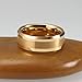 iTungsten 6mm 8mm Gold Tungsten Carbide Rings for Men Women Wedding Engagement Bands Comfort Fit