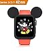 pipigo iWatch Case 42MM Series 3/Series 2/Series 1 Sport/Edition/Nike Soft Silicone Protective Cover for Cartoon Mouse Ears Apple Watch Case