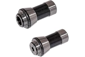 LinaLife 2 PACK 1/8" 1/4" Industries Die Grinder Collet Holds 1/8" Arbors/Shanks and Holds 1/4" Arbors/Shanks