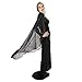 Dream Weavers Costumers Black Mesh Spider Web Adult Cape with Hood