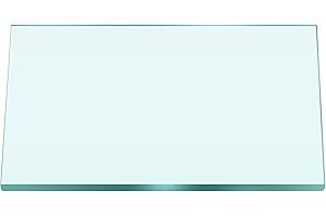 SZG 24" x 48" Rectangle Glass Table Top - Tempered Glass Table Top 1/2" Thick Flat Polished Edge - Safe Corner (24" x 48")
