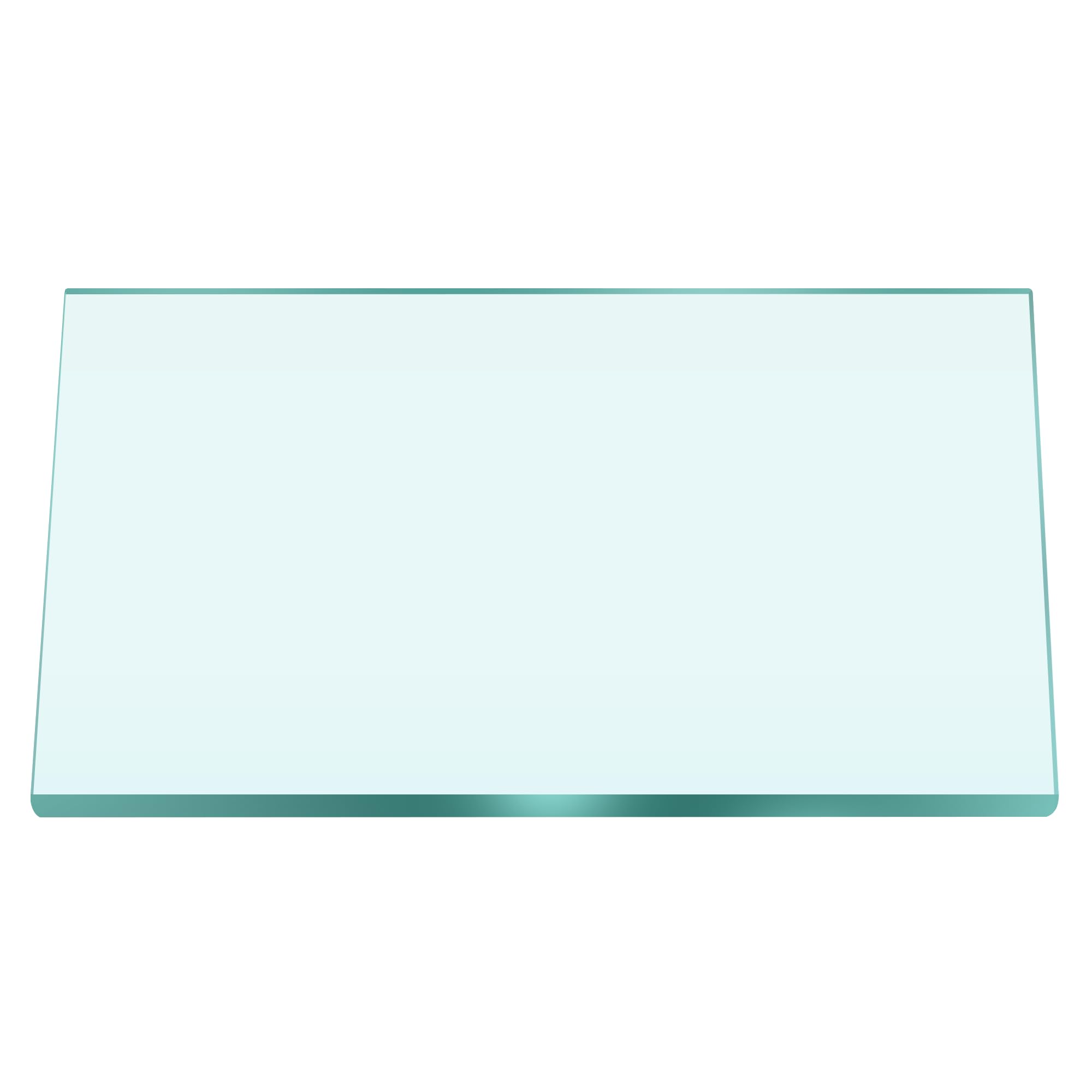 Photo 1 of 24" x 48" Rectangle Glass Table Top - Tempered Glass Table Top 1/2" Thick Flat Polished Edge - Safe Corner (24" x 48")