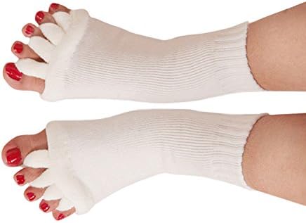1 Pair Yoga GYM Massage Toeless Sock Toe Separator Alignment Socks by Eamall