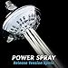 ShowerMaxx Luxury Spa Series Shower Head, 6 Spray Setting, 4.5 Inch Adjustable High Pressure Shower Head Fixture for Hard Water, 360-Degree Tilt Massage Shower System - Polished Chrome Shower Head