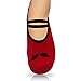 JoyLift Barre, Pilates, Yoga, Exercise, Grip Socks. Non-Slip Bottoms. Cute Non-Skid Slipper Socks. 3 Pairs + Bonus Organza Gift Bag (Blue, Black, Red) for Women & Men