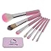 E-Bro7pcs Hello Kitty Powder Foundation Cosmetic Eyeshadow Makeup Brushes Set Kit