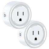 Tocode 2 Packs Smart Plug Smart Outlet Mini Wifi Outlet, Remote Control Your Devices, No Hub Required, ETL Listed