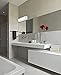 Hamilton Hills New Modern Vanity Light | Frosted LED Brushed Nickel Wall Mounted Lighting | Vertical or Horizontal Box Light | 3000K Warm White 24