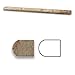 Scabos 1/2 X 12 Travertine Pencil Liner / Bullnose Trim