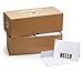 100 Letterpress Note Cards and Self Seal Envelopes - Perfect for Clients, Friends, Co-Workers - Blank Inside for Your Message - Opie’s Paper Company