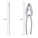 HQGOODS Seafood Tools Set Nut Cracker of 12 Pieces with 6 Lobster Crab Crackers and 6 Seafood Forks/Picks with Storage Bag perfect for home,party,picnic,dating