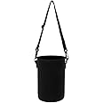 Baosity Water Bottle Carrier,Insulated Neoprene Bottle Sling Holder Case with Adjustable Shoulder Strap,Bag Pouch Guard Insulated Water Bottle Sleeve for Men Women Hiking,Cycling, Outdoor Sports Black