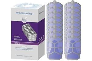 FTOTL 16 Pack Refill Cartridge for Flying Insect Trap M364, M364A & Max – Effectively Captures Fruit Flies, Gnats, Houseflies