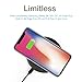 Siroflo Wireless Charger Pad, Charging Pad for iPhone X, iPhone 8/8 Plus, Samsung Galaxy S9/S9Plus/S8/S8 Plus/S7/S7 Edge/Note 8/Note 5 [No AC Adapter][Ultra Slim][Sleep-friendly]