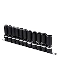 Genius Herramientas   (tg 411md) 11pc 1 2" Dr. Metric Swivel Impacto Profundo Socket Set