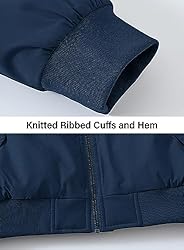 BGOWATU Men's Jacket Windproof Quilted Bomber