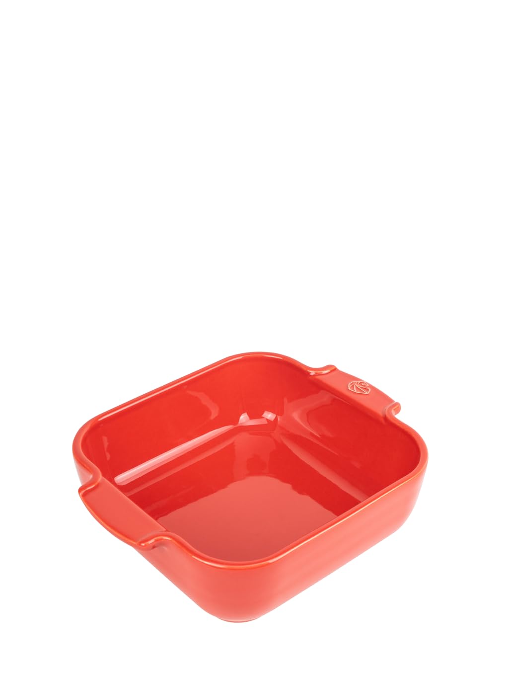 PEUGEOT - Square Ceramic Baking Dish - 21 cm (Including Handles) x 16.3 cm x 5.4 cm - Capacity: 1.1 L - 10 Year Guarantee - Made in France - Red Colour