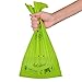 Lirex 100-Count 100% Compostable Bags, Durable, Unscented, 2.6 Gallon, US BPI&ASTM6400 Certified Biodegradable Waste Bags, Kitchen Trash Bags, Food Scraps Yard Waste Bags and Dog Poop Bags
