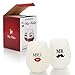 Funny Wedding Gifts- Mr. & Mrs. Stemless Silicone Wine Glass Set - Unique Gift Ideas for Him for Her - Engagement Gift For Couples - Cool Present Idea for Anniversary, Newlyweds.